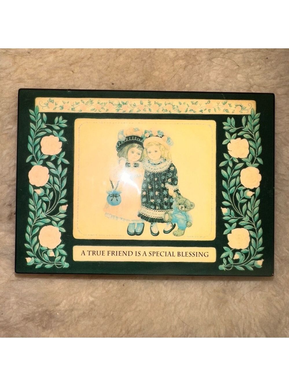 San Francisco Music Box Cherish The Thought A True Friend is A Special Blessing